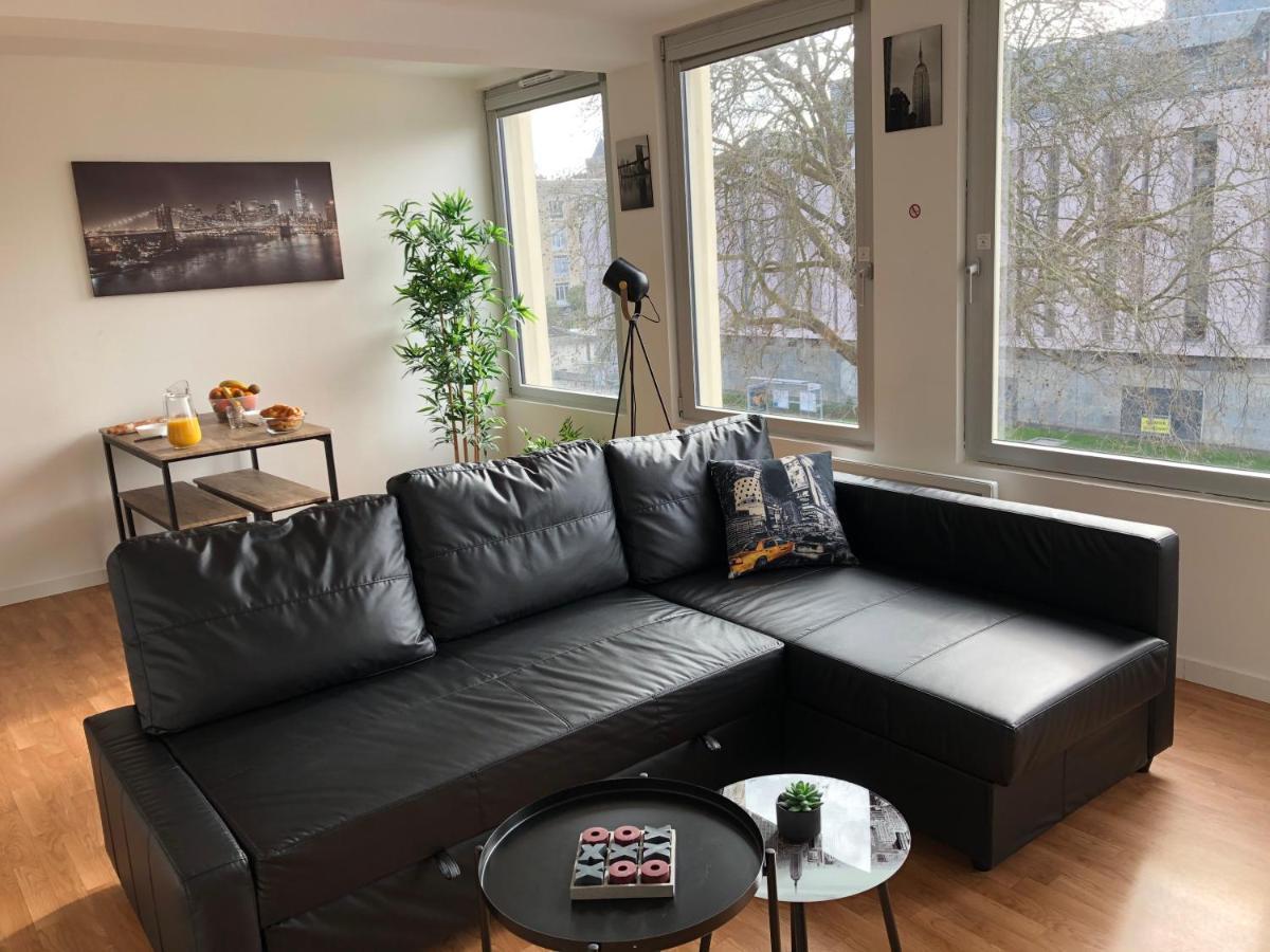 Ferienwohnung Hyper Centre - Wifi Fibre Gratuit - Jergweloh - Le New Yorkais Caen Exterior foto